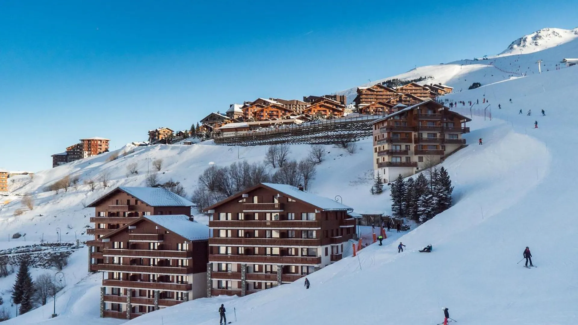 公寓 Appartement Cosy 2 Pieces Cabine, Balcon Sud-Ouest, Proche Pistes A Les Menuires 圣马丁德贝尔维尔